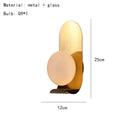 Axyaa White Glass Wall Lights Gold Metal G9 Bulb Luxury Indoor Bedroom Living Room