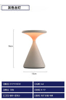 Axyaa Rechargeable Matte Table Lamp with Touch Switch - Portable Night Light