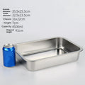 Axyaa Stainless Steel Food Storage Tray Loaf Pan Fruit Plate Snack Dish