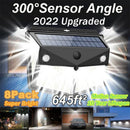 Axyaa Solar Wall Lights - Motion Sensor Outdoor Garden Lamp with PIR Technology