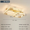 Axyaa Crystal Ceiling Lights: Modern Dimmable Luxury for Living Room & Bedroom