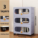 Axyaa Large Multi-Layer Storage Cabinet: Organize Clothes and Snacks efficiently