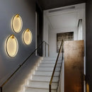 Axyaa Brass Ring LED Wall Sconce for Home Art Deco Lighting in Various Rooms