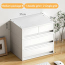 Axyaa 6-Tier Desk Organizer with Drawers and Dividers for Office, Jewelry, Cosmetics, and More