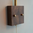 Axyaa Rotatable Brass LED Wall Light Nordic Modern Stair Fixture Blue Glass
