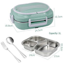 Axyaa Electric Heating Lunch Box 1L Warmer Container 110V 220V 24V 12V