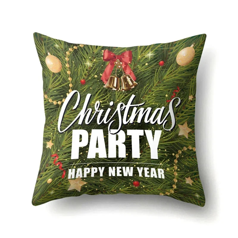 Axyaa Christmas Tree Throw Pillow Case - Festive Xmas Cushion Cover for Home Decor