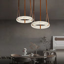 Axyaa Marble Chandelier Indoor LED Pendant Light - Stylish Home Décor Lighting Trend