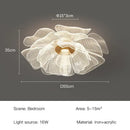 Axyaa Nordic Flower Ceiling Chandelier for Bedroom Balcony Hallway Lighting