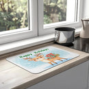 Axyaa Absorbent Rubber Backed Dish Drying Mat