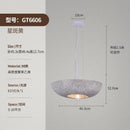 Axyaa Black Pumpkin Japanese Style Ceiling Chandelier - Modern Round Pendant Lamp