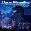 Axyaa Dino Egg Galaxy Star Projector Music Player LED Night Light Remote Control