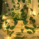 Axyaa Green Leaf String Lights 20 LED Garden Wedding Christmas Decoration