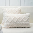 Axyaa Geometric Short Plush Pillow Cover Set for Stylish Home Decor