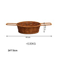 Rattan Bread Storage Basket by Axyaa: Portable Organizer for Picnic, Fruit, Sundries