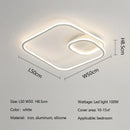Axyaa Square LED Ceiling Lamp Dimmable Bedroom Living Room Lights