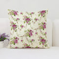 Axyaa Mulberry Floral Cushion Cover - European & American Style Luxury Room Decor