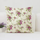 Axyaa Mulberry Floral Cushion Cover - European & American Style Luxury Room Decor