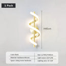 Axyaa LED Wall Lamp: Minimalist Nordic Bedroom Sconce, Black/White/Gold, Living Room Decor