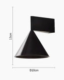Axyaa Conical Geometric Wall Lamp: High-end Minimalist Design for Bedroom, Aisle; New Designer Style