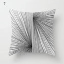Axyaa Grey Family Pillowcase Square Cushion Cover for Home Office