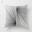Axyaa Grey Family Pillowcase Square Office Cushion Cover