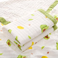 Axyaa Newborn Cotton Gauze Bath Towel, Six-Layer Blanket Cover for Baby Children