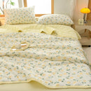 Axyaa Floral Print Quilted Comforter for Bed - Soft & Breathable Single/Double Size