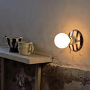 Axyaa Hand-painted Ceramic Wall Lamps - Minimalist LED Lighting for Home Decor