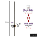 Axyaa LED Wall Lamp 350° Rotation Modern Wall Light, Touch Switch, Adjustable Gold