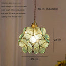Axyaa Colourful Scandinavian Glass Pendant Lights for Kitchen Dining Room, Brass Led Pendant Lamp