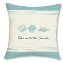 Axyaa Starfish & Shells Decorative Pillow Covers for Sofa, Bedroom, Car