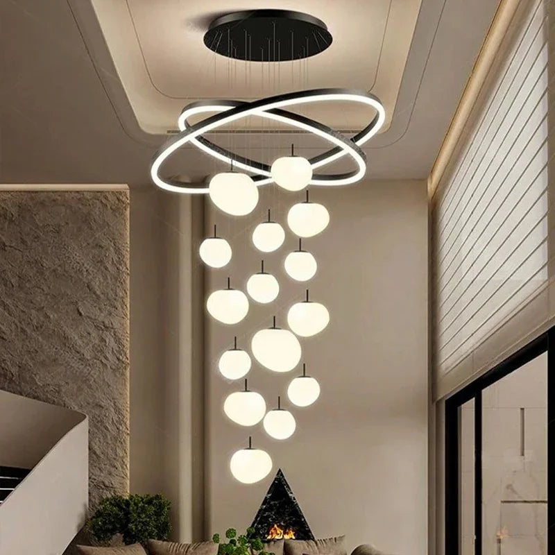 Axyaa Staircase Chandelier Pendant Light for Modern Home Decor & Indoor Lighting