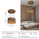 Axyaa Solid Wood LED Pendant Light for Living Room, Study Room Indoor Decor