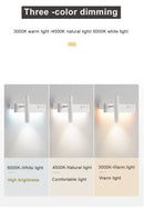 Axyaa Nordic LED Wall Lamp with USB Charging, Adjustable Angle, and Switch