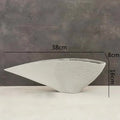 Nordic Resin Vase Fan-shaped Decoration Modern Abstract Crafts for Home Decor by Axyaa