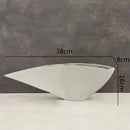 Nordic Resin Vase Fan-shaped Decoration Modern Abstract Crafts for Home Decor by Axyaa