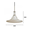 Axyaa Modern Horn Glass Chandelier Pendant for Dining Room Bedroom