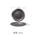 Axyaa Stainless Steel Steak Plate Set Vintage Restaurant Tray Tableware