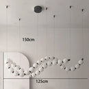 Axyaa French LED Pendant Lights for Living Room & Dining Room Indoor Lighting