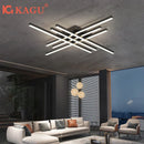 Axyaa Dimmable LED Chandelier for Modern Living Dining Room Bedroom Hall Lighting