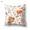 Sloth & Tropical Plants Printed Pillow Cover by Axyaa