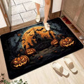Axyaa Halloween Ghost Face Pumpkin Lantern Floor Mat