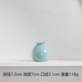 Axyaa Ceramic Base Ins Japanese Home Living Room Vase White Pink Purple Blue