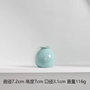 Axyaa Ceramic Base Ins Japanese Home Living Room Vase White Pink Purple Blue