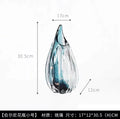 Axyaa Glass Vase Ornaments Flower Arrangement Hydroponic Decor Vases