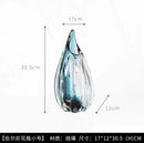 Axyaa Glass Vase Ornaments Flower Arrangement Hydroponic Decor Vases