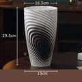 Axyaa Ceramic Vase Plant Pot Floral Vases Room Decor Aesthetic Ornaments