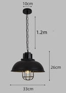 Axyaa Metal Pendant Light Industrial E27 Nordic Style for Kitchen Bar Dining Room