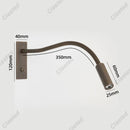 Axyaa Rotatable LED Wall Lamp for Bedroom Study and Living Room